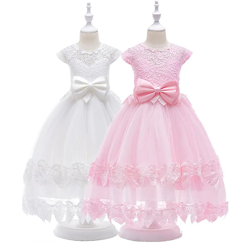 

3 colors Girls Birthday Lace dress Princess Dress For Girl Baptism Gown Christening Dress Princess Party Dresses