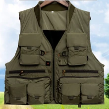 Быстросохнущий, дышащий, многоцелевой Спорт на открытом воздухе жилет, жилет, рыбалки, охоты, жилет