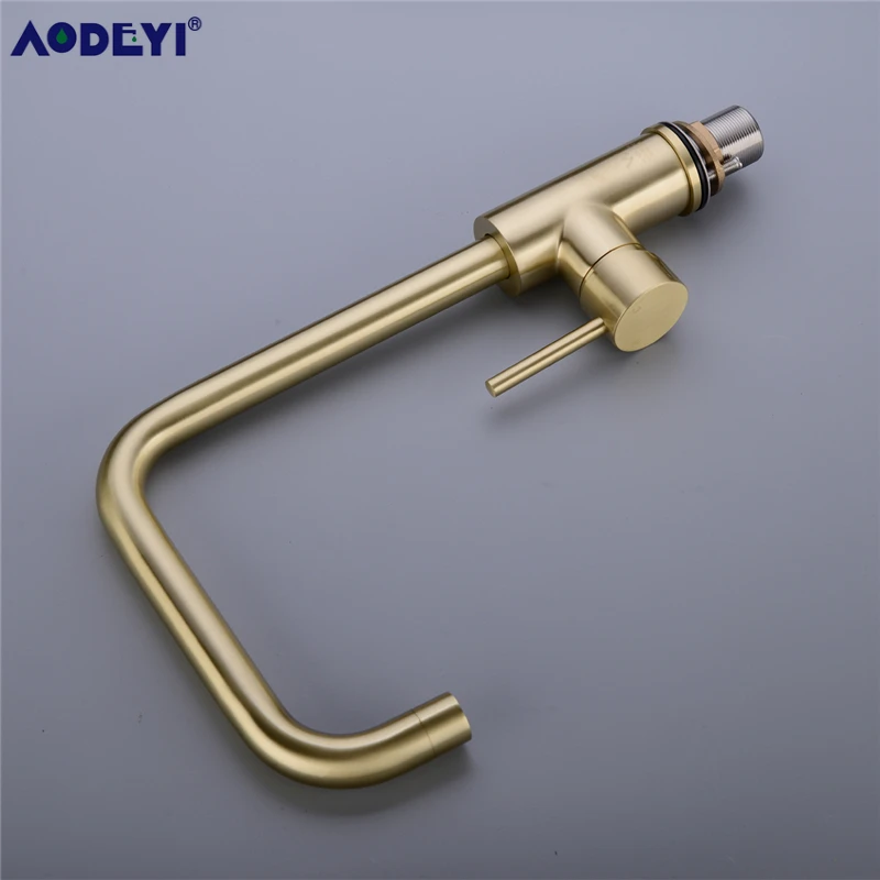  Kitchen Faucet Brass 360 Degree Hot And Cold Kitchen Water Tap Mixer Dual Sink Rotation With Aerato - 32981138814