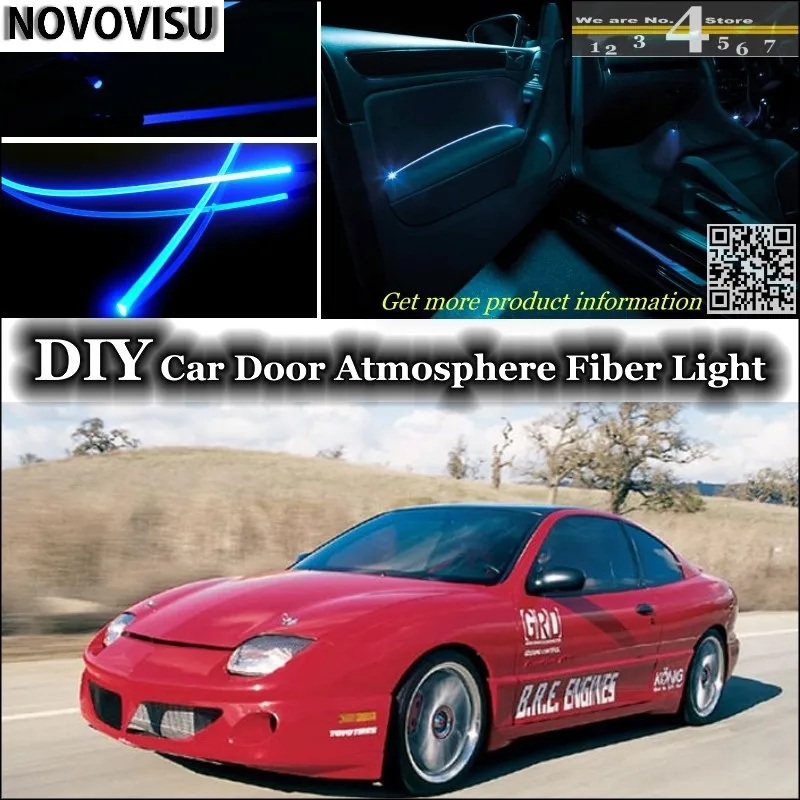 Us 21 85 13 Off Novovisu For Pontiac Sunfire 1995 2005 Interior Ambient Light Atmosphere Fiber Optic Band Lights Inside Door Panel Illumination In