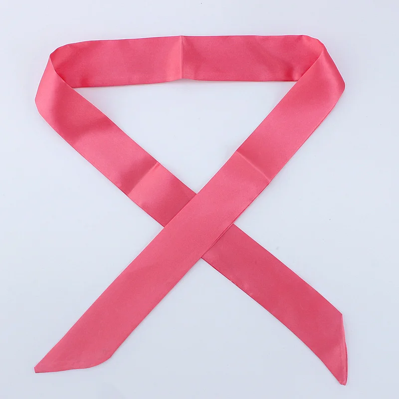 30 цветов, женский шарф, модный однотонный шарф, узкая маленькая лента на голову, шарф с ручкой для волос, роскошный брендовый декоративный галстук - Цвет: D93 watermelon red