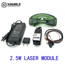 450nm 2500 мвт 12V Высокая Мощность ttl регулируемый фокус лазер формата Blue-Ray модуль DIY аппарат для лазерной порезки аксессуары 2,5 W лазерная головка