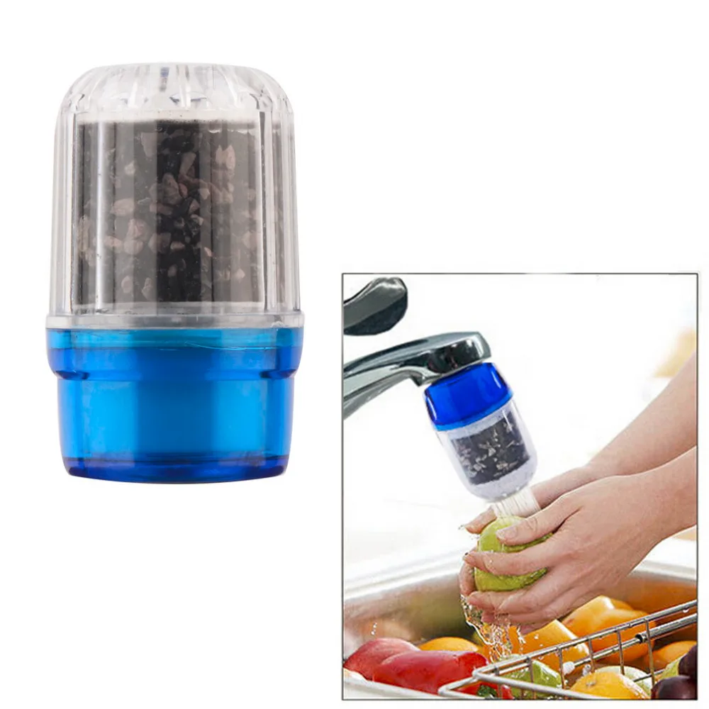 ICOCO кран с активированным углем воды двойной очиститель головка фильтра очиститель воды использование для кухонного крана бамбуковый