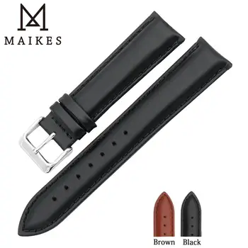

MAIKES New Arrival Watchband 18mm 20mm 22mm 24mm Belt Genuine Leather Bracelet Watch band Strap For daniel wellington Wristband