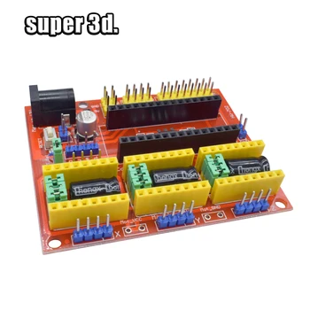 

1pcs 3D Prints Accessories V4 Engraver 3D Printer Parts CNC Shield Expansion Board A4988 Driver For Arduino Brand New