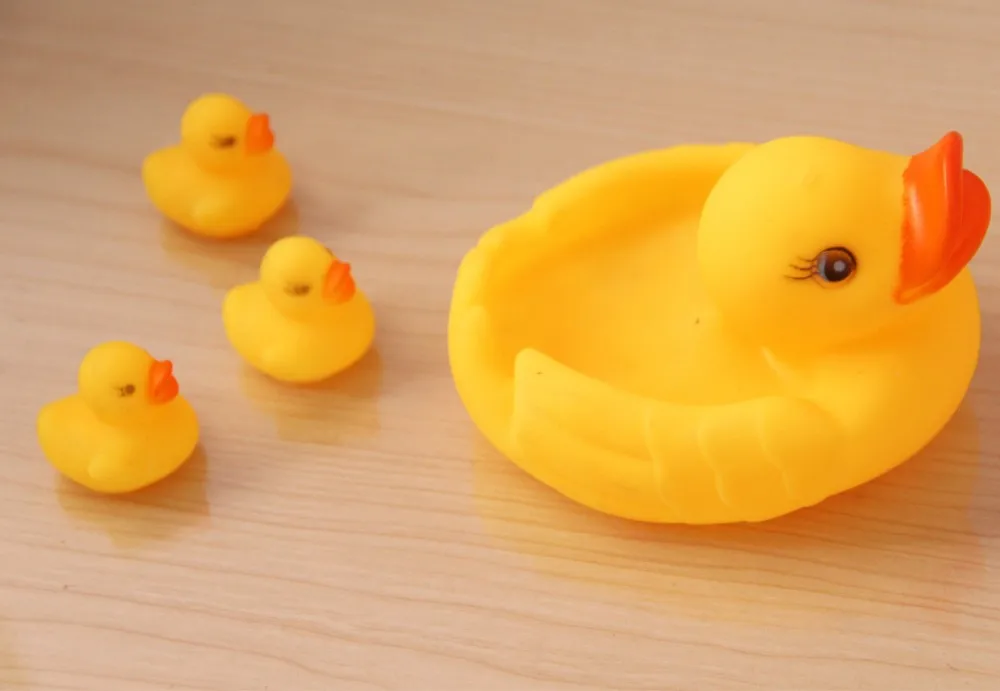 4pcs Swimming Pool Accessories Bath Toys Kids Water Toys For Children Rubber Duck Toys For Boys Girls Rubber Duck juguetes YP06 28 YP06 (6)