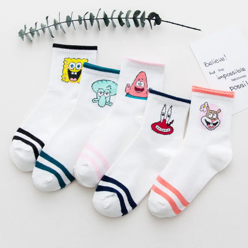 Fashion-Cartoon-Character-Cute-Short-Socks-Women-Harajuku-Cute-Patterend-Ankle-Socks-Hipster-Skatebord-Ankle-Funny