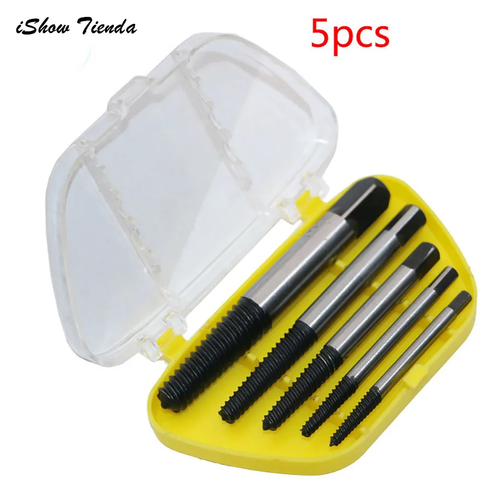 

ISHOWTIENDA New 5PCS Set Speed Out Screw Extractor Drill Bits Tool Broken Damaged Bolt Remover Screw Extractor Sheds & Storage