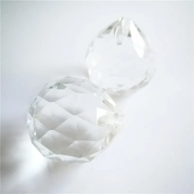 Горячая и! 10 шт./лот 30 мм прозрачный Кристальный граненый шар для украшения свадебной вечеринки и мероприятий