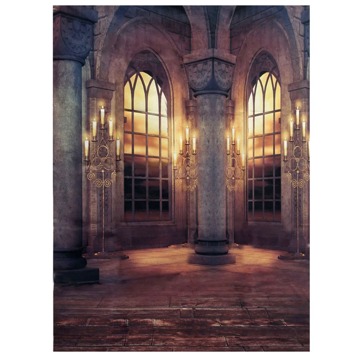 EDT 3x5FT Retro Palace Vinyl Cloth Photography Prop Studio Backdrop Photo Background