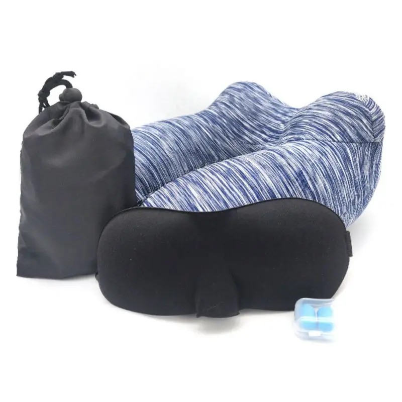 Travel U Shaped Pillow Headrest Cushion Soft Nursing Cushion Black Car