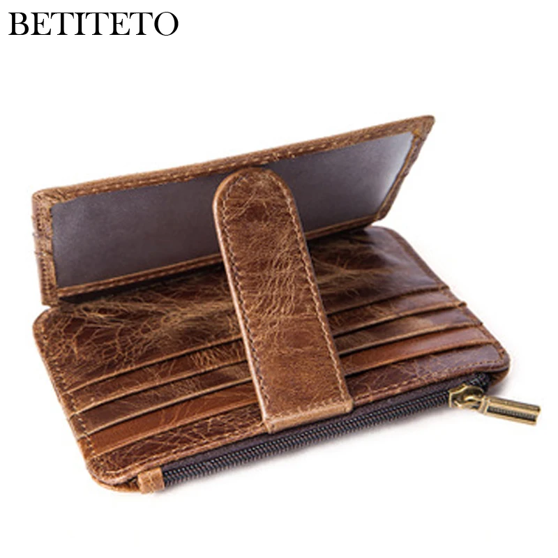 Betiteto бренд 100% из натуральной кожи визитница для мужчин Обложка кредитных