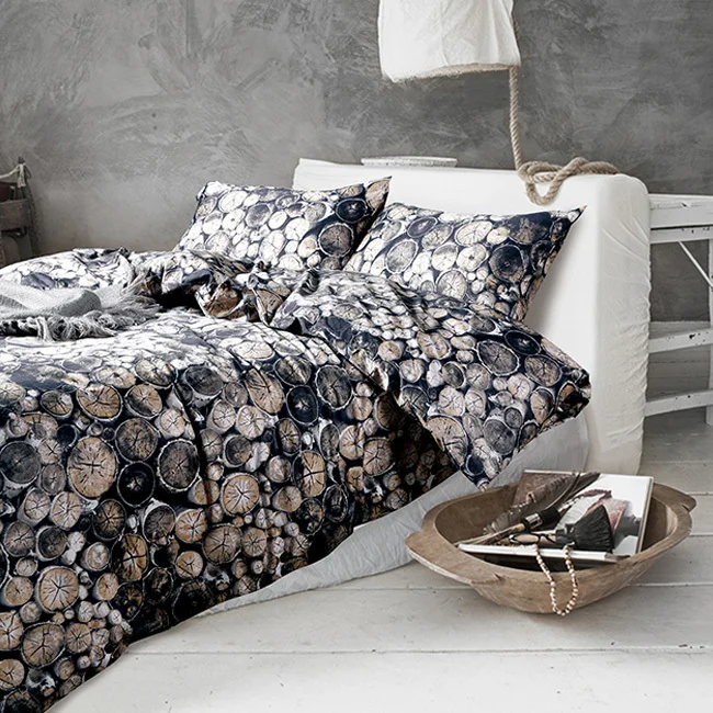 Wholesale Dropship 2016 Home Textile 100 cotton black old wood print