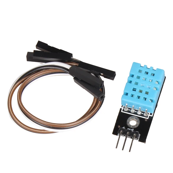 

Free Shipping 10PCS/Lot DHT11 Temperature and Relative Humidity Sensor Module With Cable
