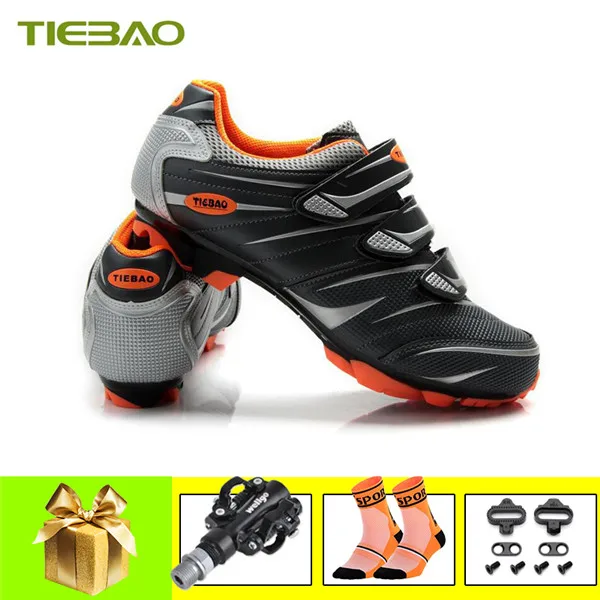 TIEBAO mtb обувь мужские и женские самозакрывающиеся дышащие zapatillas ciclismo mtb SPD педали обувь для велоспорта кроссовки для горного велосипеда - Цвет: Pedals for 816A O