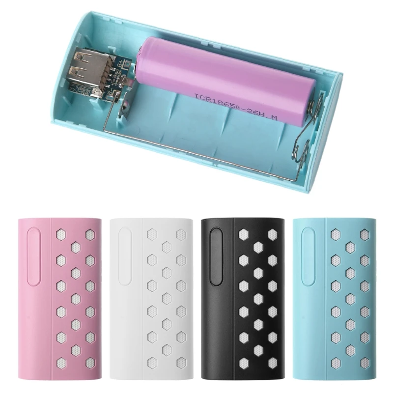 

Battery Storage Box USB 2X18650 Battery Charger Holder Power Bank Box Shell Storage Case DIY Kit