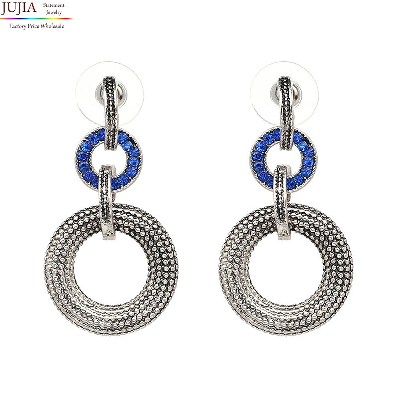

JUJIA New Women's fashion earrings stud crystal earring for women gift