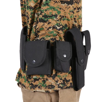 

Lixada Outdoor Tactical Belt Law Enforcement Modular Equipment Police Security Military Duty Utility Belt with Pouches Holster