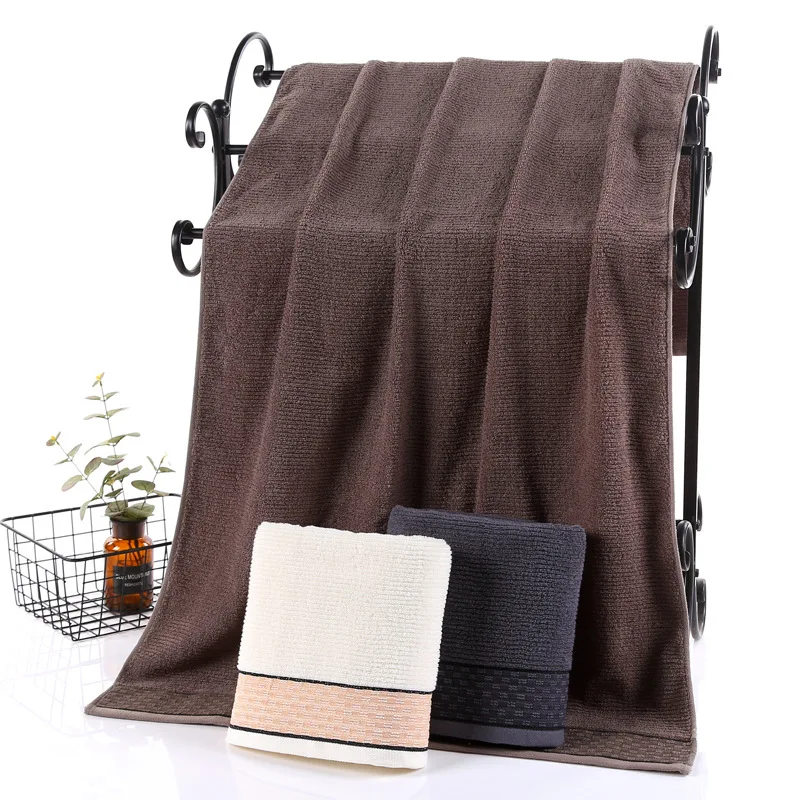 70*140cm Large Home Hotel Solid Men Bath Towels for Adults Luxury Bath