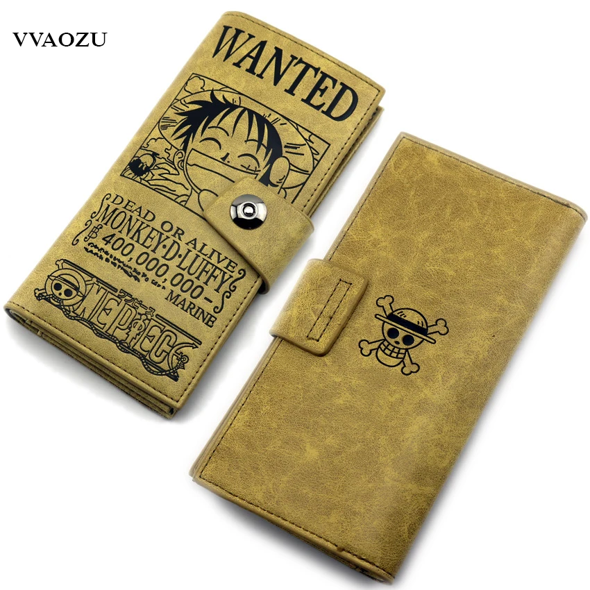 Anime One Piece Cosplay Wallets Long Purses Cards ID Holder Brand New