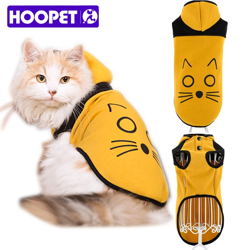 HOOPET Pet свитер для собаки для кошки щенка футболка теплое пальто с капюшоном кофта с капюшоном с котенком одежда Толстовка костюм котенка