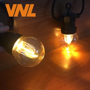 

Novelty 42ft 13M 20X P65 G50 LED Globe Vintage Festoon Ball String Lights Outdoor Wedding Lights Patio Party Garland Fairy Light