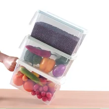 Кухня холодильник бытовой ящик для хранения пластик прозрачный ящик для хранения с ручкой