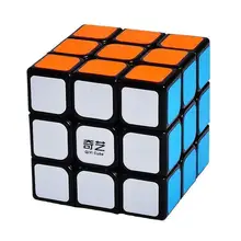 3x3x3 QIYI волшебный куб ультра-Гладкий Профессиональный скоростной куб головоломка твист игрушка детский подарок конкурс 5,6 см черный