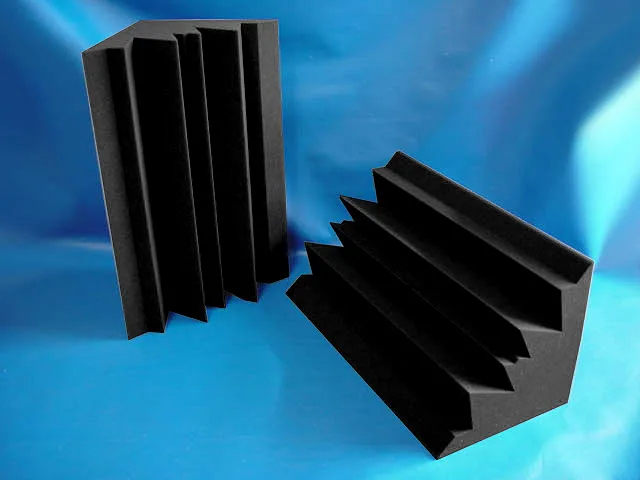 

12 PCS Bass Trap Studio Foam Black Corner Foam Good Sound Insulation Not Compressed Packing