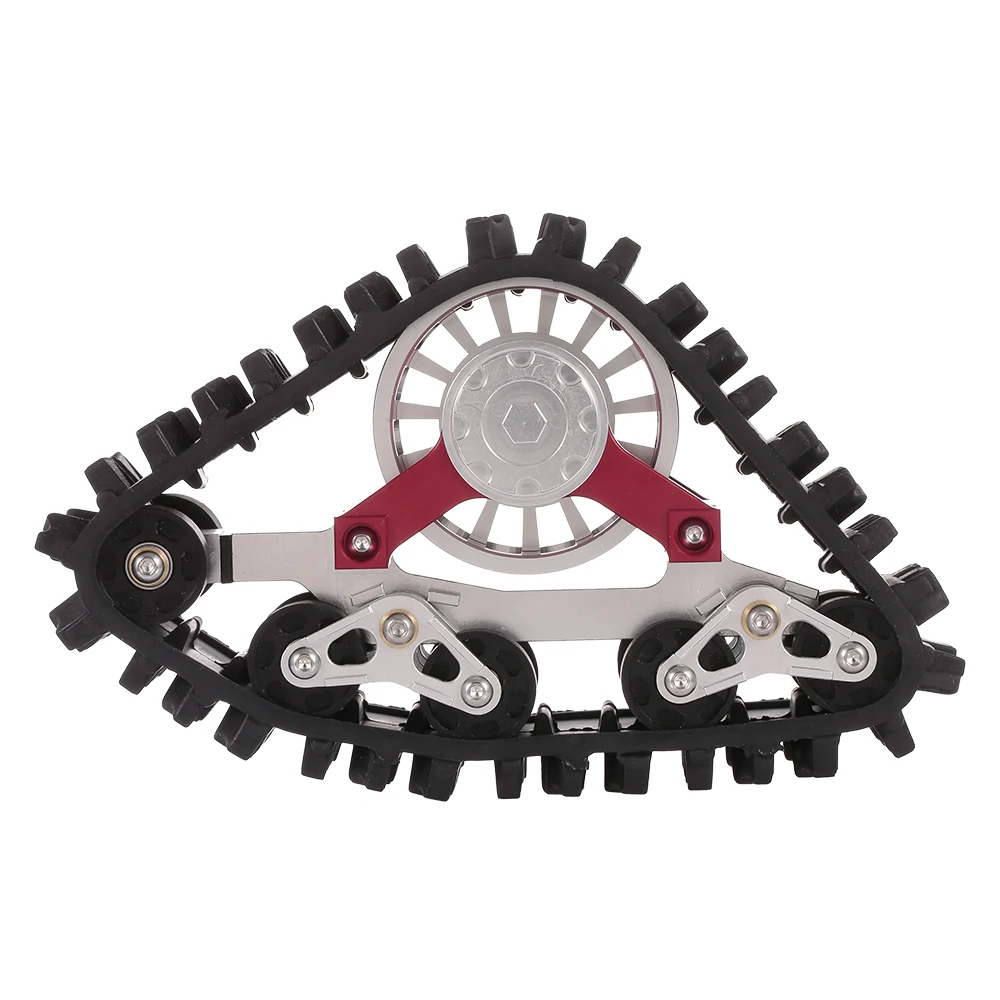 

154mm Rubber Snow Track Wheel Snow Tire Sandmobile Conversion Adapter for 1/10 SCX10 90018 Climbing RC Car DIY Accessory