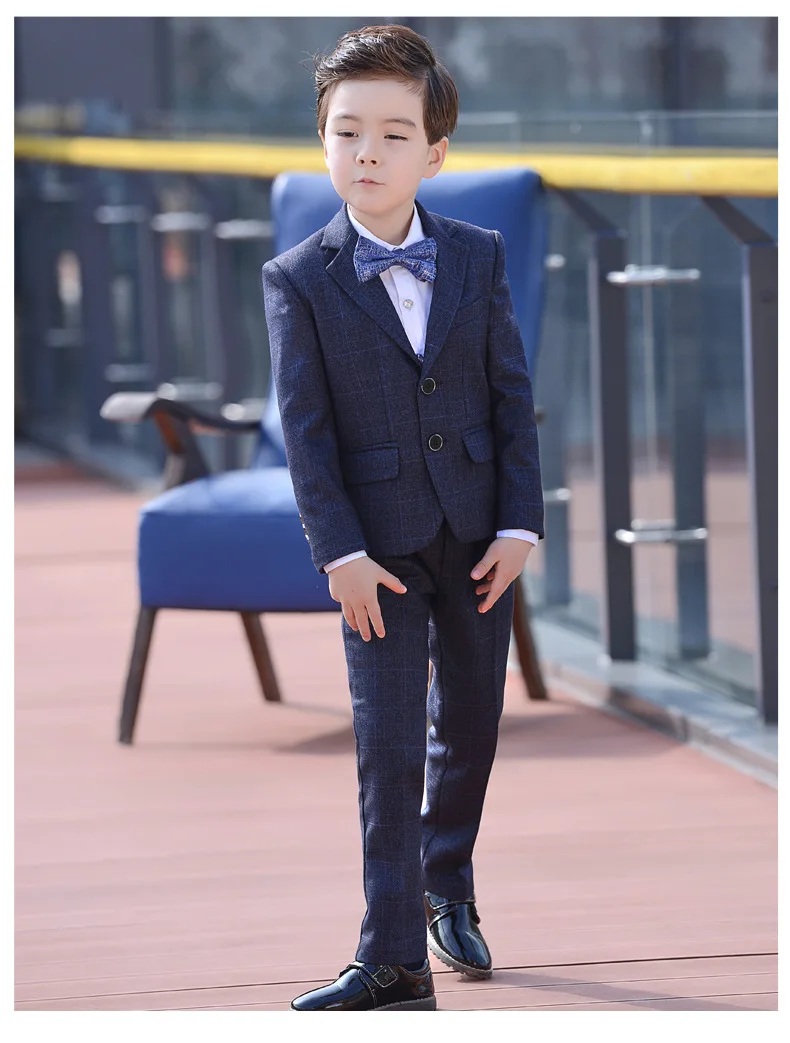  Boys Suits set Formal Boys Clothes children Wedding clothing Blazer Piano Costume back to School (8)