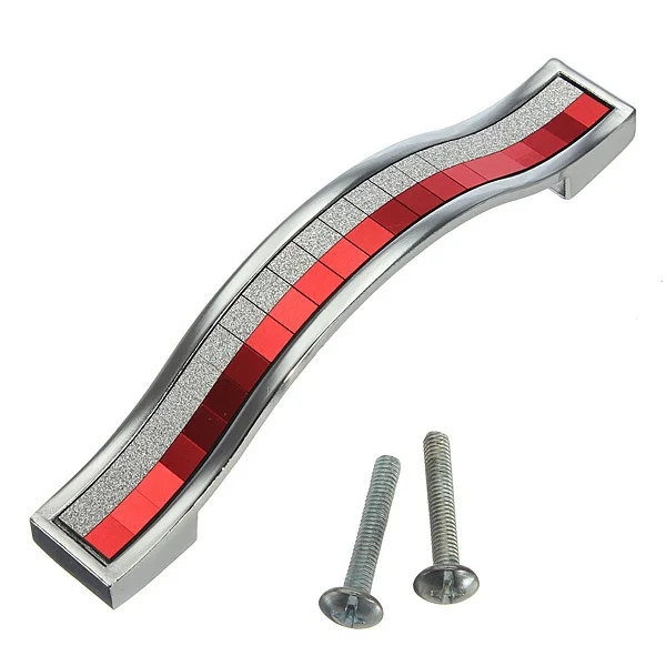 

10pcs Modern Red Diamond Crystal Drawer Dresser Handle pull Cabinet Cupboard Wardrobe Door Handle Knob 96mm