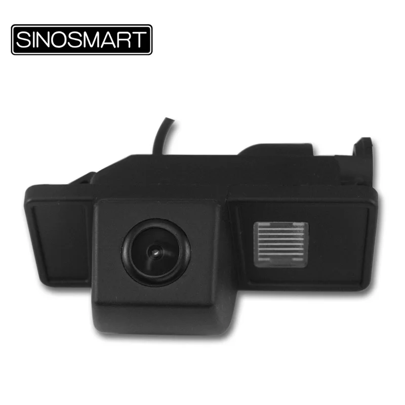 

SINOSMART In Stock Car Rearview Parking Reverse Camera for Peugeot 308 308CC Replace Number Plate Light Lampshade