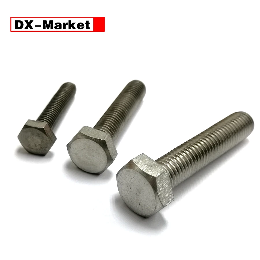

M6 M8 M10 M12 Titanium hexagon bolt , gr2 titanium hexagon head screw , titanium fasteners