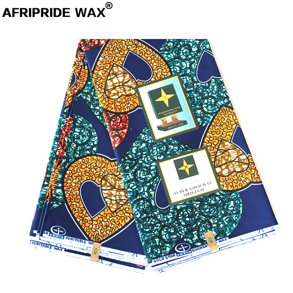 

2019 african ankara fabric high quality wholesale african flower 100% cotton real wax brocade fabric for clothing A18F0328