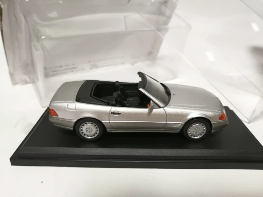 NOR EV 1:43 MB 500SL 1989 модель автомобиля из серебристого сплава литые под давлением металлические игрушки подарок на день рождения для детей