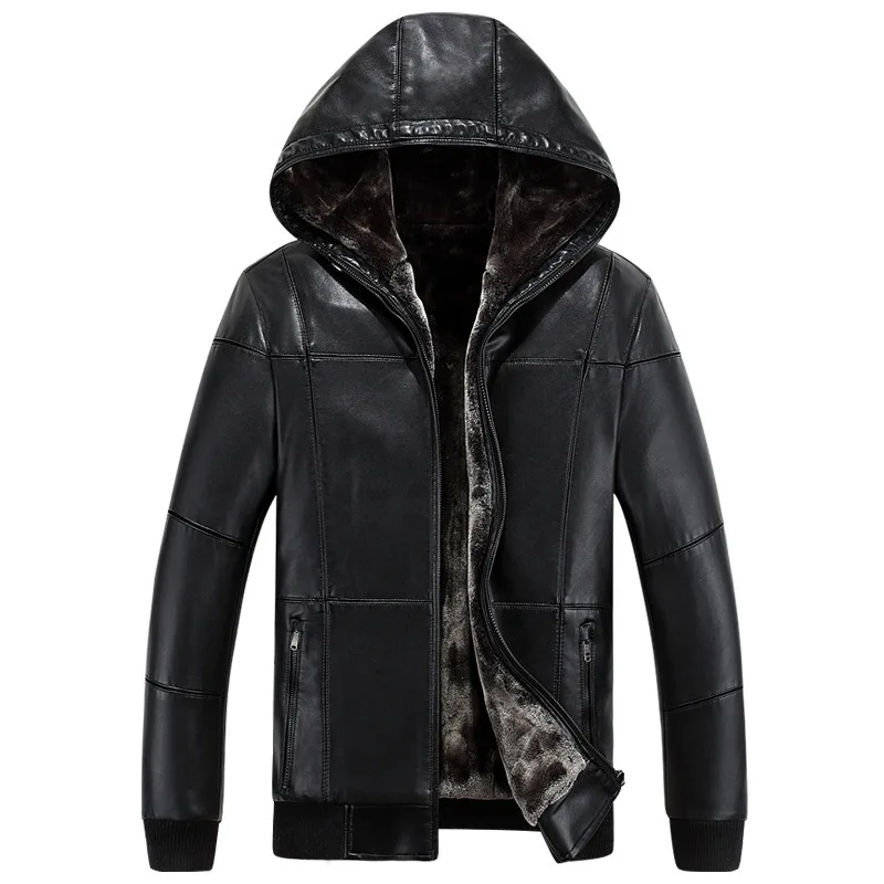 2017 New font b Leather b font font b Jacket b font font b Men b