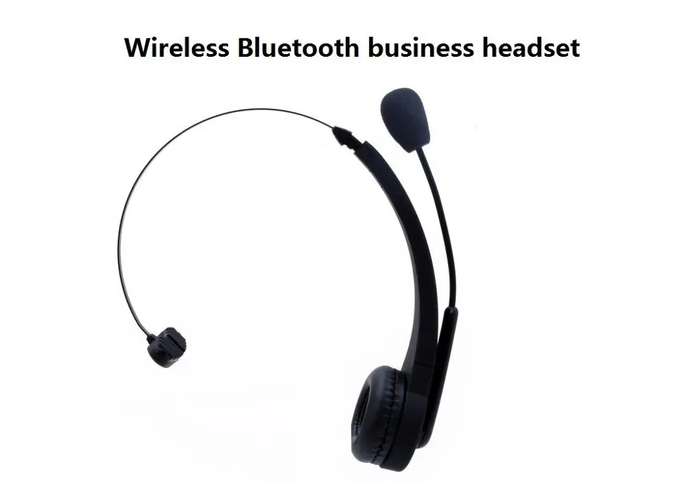 PHSOULTONE Беспроводная Bluetooth гарнитура с микрофоном 10H время разговора для водителя колл-центра Skype офисные беспроводные наушники - Цвет: Wireless Headphone