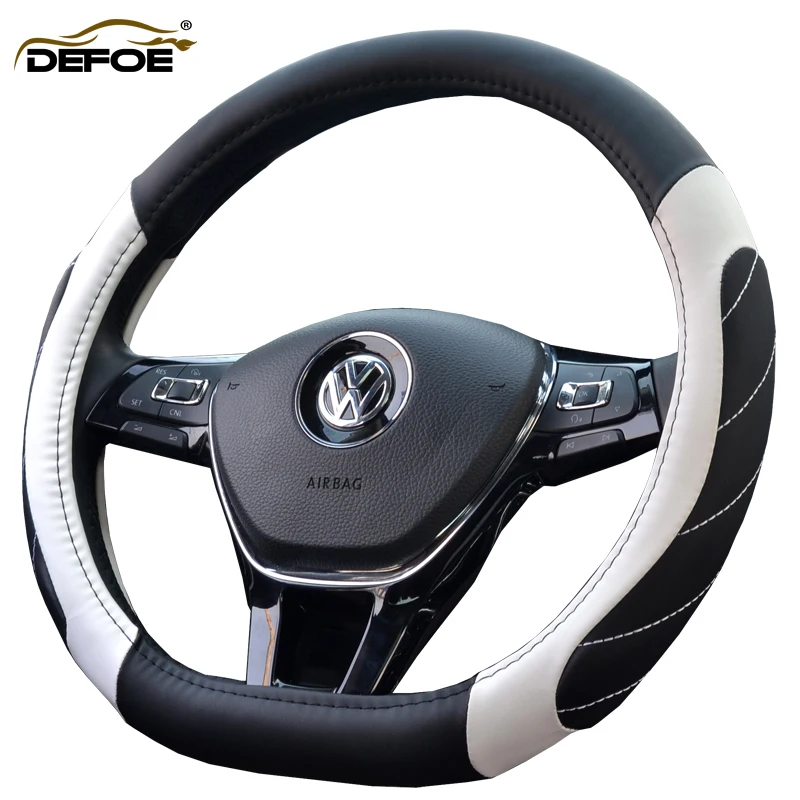 Four seasons Best quality Car steering wheel Fiber leather material Style D Diameter 38cm Non-slip car steering wheel cover Four seasons Best quality Car steering wheel Fiber leather material Style D Diameter 38cm Non-slip car steering wheel cover