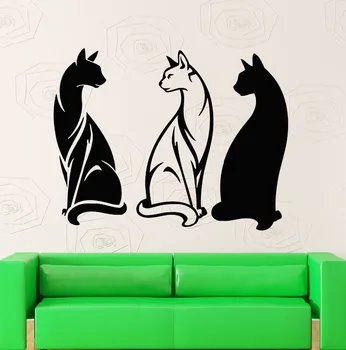 

Wall Stickers Vinyl Decal Cat Animal Pets Beautiful Decor for Room