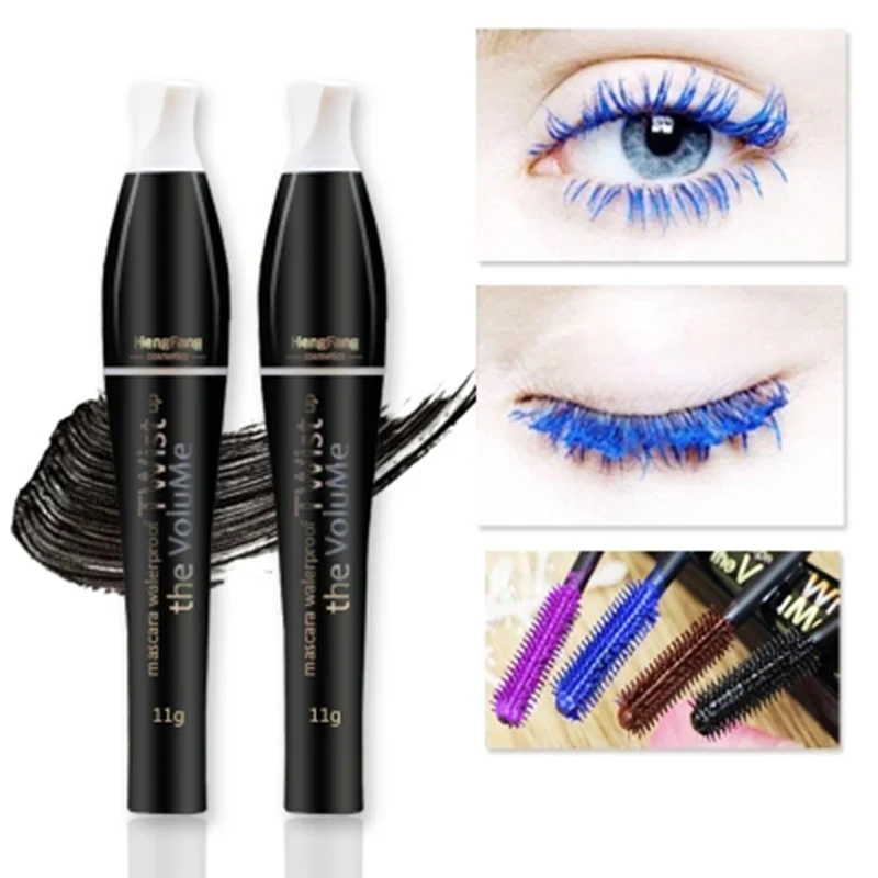 

HOT Rushed Colorful Mascara Color Volume Lengthening Curling Cosplay Eyelashes Makeup Colossal 3d Fiber Waterproof Cosmetic