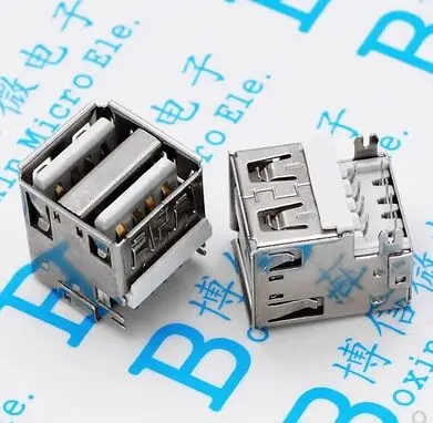 Двойной разъем USB-женский интерфейс типа A USB-A. USB мост двойной женский сиденье