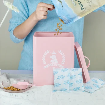 

4-5L sealed Jars Pet food storage barrels, High quality pest control and moldproof dog cat food cans jars