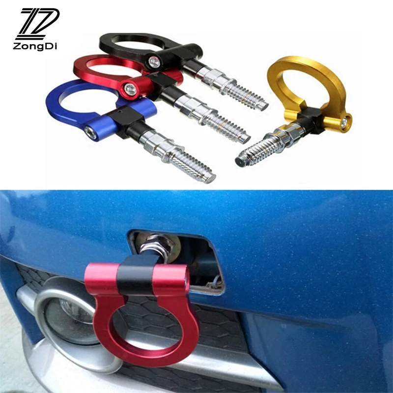

ZD Car Auto Trailer Ring Hook Vehicle Towing Hanger For Peugeot 307 206 308 407 Alfa Romeo Jaguar Volvo Seat Leon Lada Skoda Kia