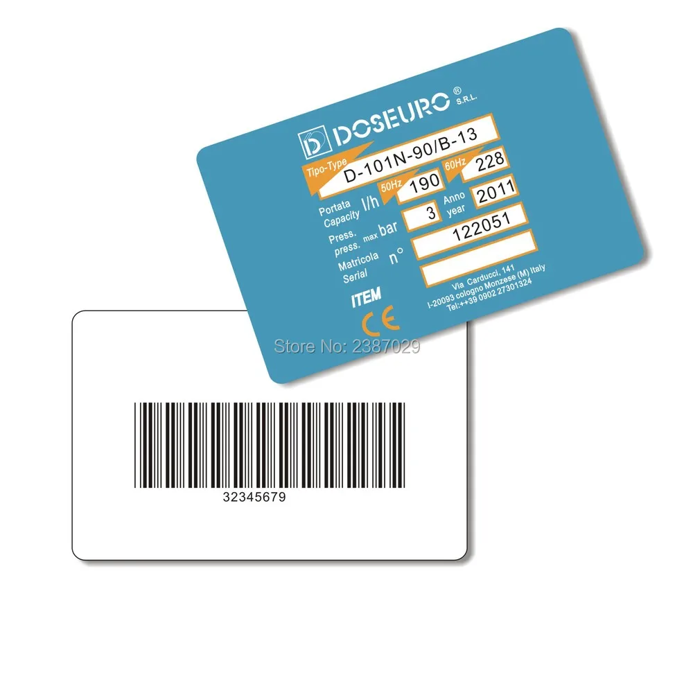 Customized Full Colors Printing Plastic Membership Barcode Card With