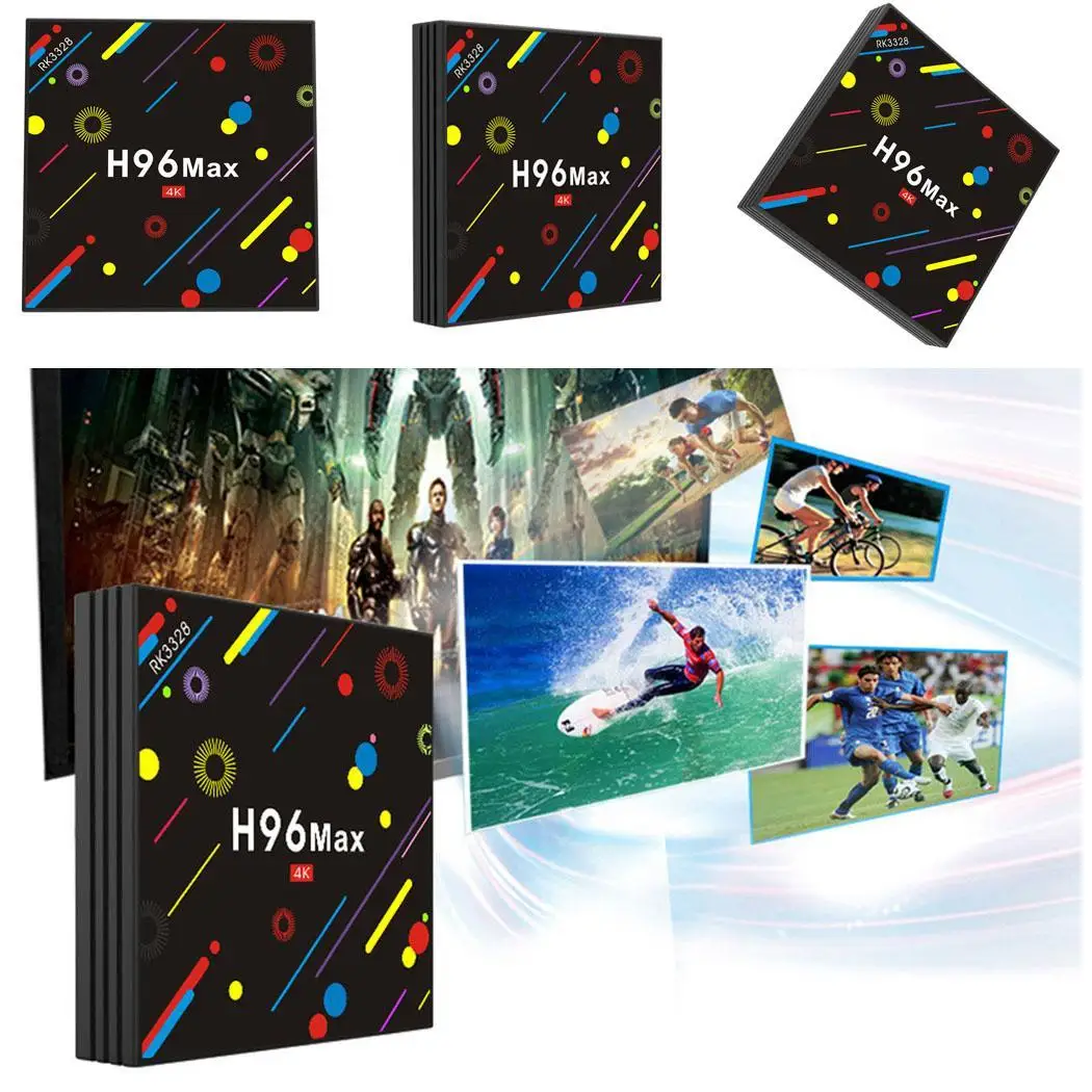 H96 Max H2 Smart TV Player Set-Top Box Android 4k Full HDD file system FAT16/FAT32/NTFS HD Media Player TV Box
