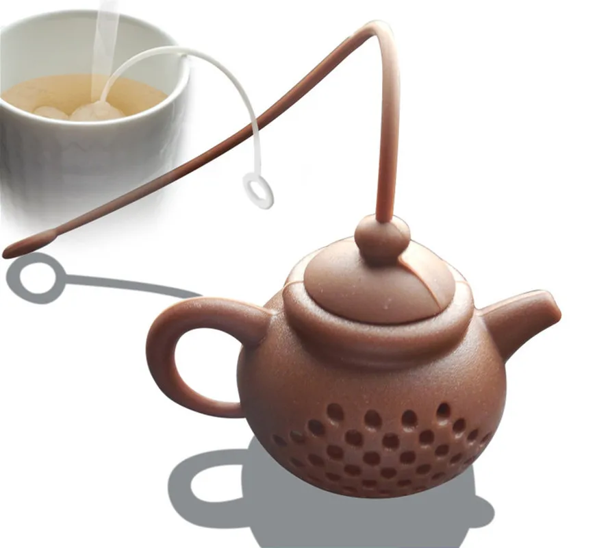 

Details about Teapot-Shape Tea Infuser Strainer Silicone Tea Bag Leaf Filter Diffuser Tea Tools Supplies