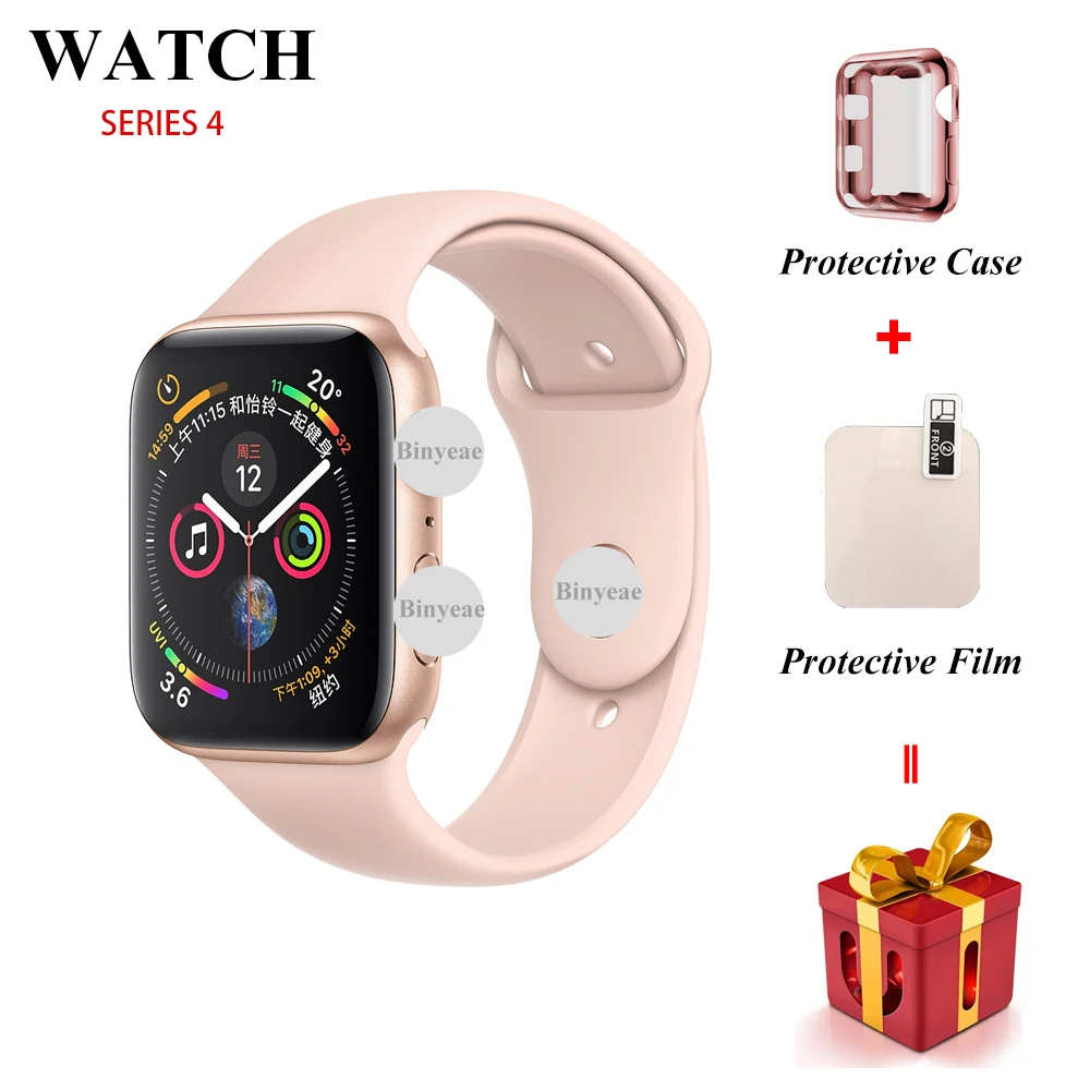 

IWO 8 PLUS Bluetooth Smartwatch 44mm Watch 4 Heart Rate Fitness Tracker Smart Watch case for apple iPhone Android phone