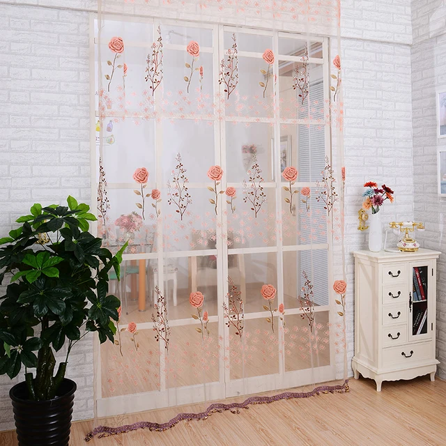 valance Printed curtains Voile Window Door Balcony Curtain Panel ... valance Printed curtains Voile Window Door Balcony Curtain Panel ...