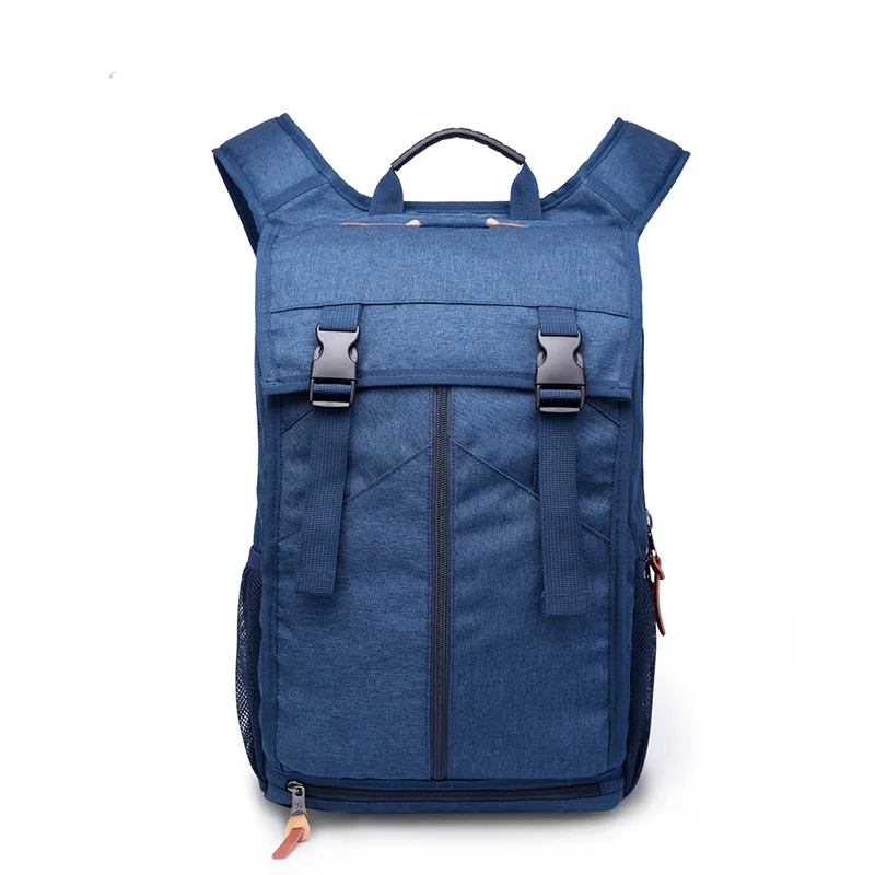 OZUKO мужские 15,6 рюкзаки для ноутбука, Большой Вместительный повседневный рюкзак для подростка, водонепроницаемый Оксфордский походный рюкзак для путешествий - Цвет: Синий